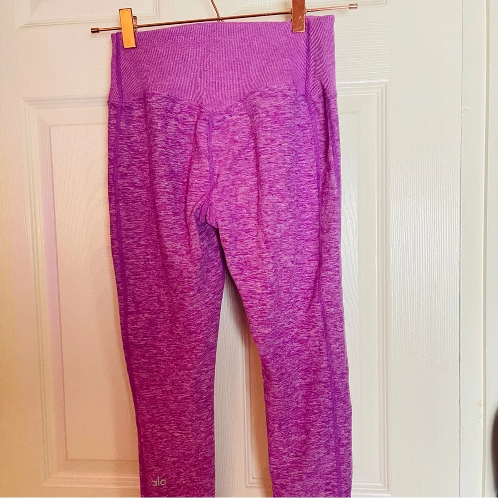 ALO Yoga Purple Heather High-Waist Leggings
